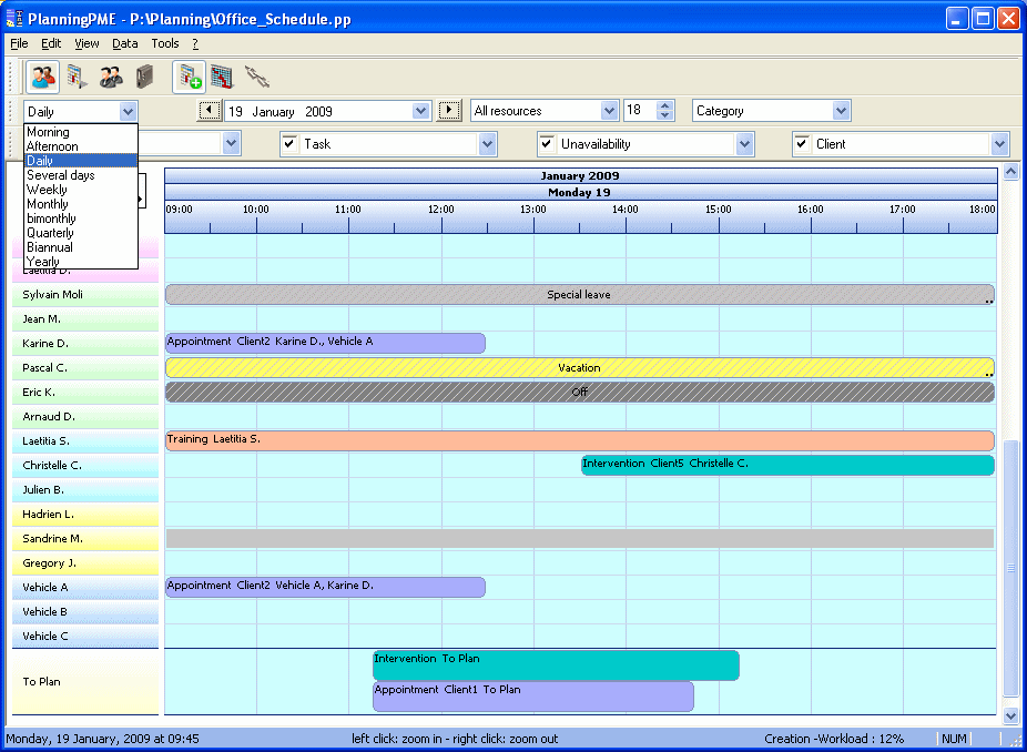 Planning And Scheduling Tools