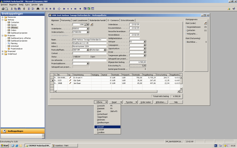 Integrate PlanningPME with Microsoft Dynamics NAV / Navision