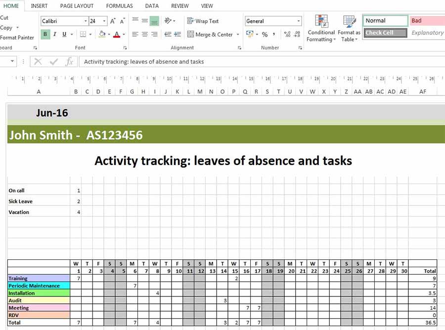 Create A Planning Template In Excel With Planningpme