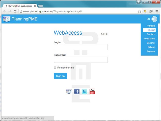 create an online schedule with planningpme