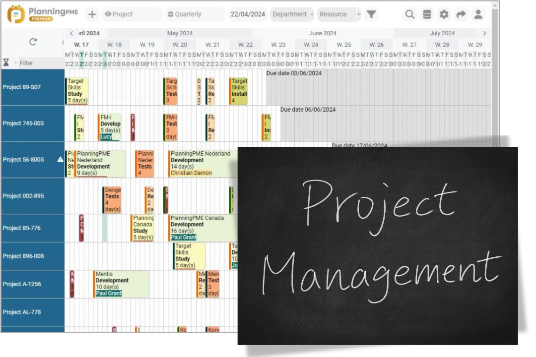 Project schedule template