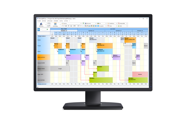 Production scheduling software