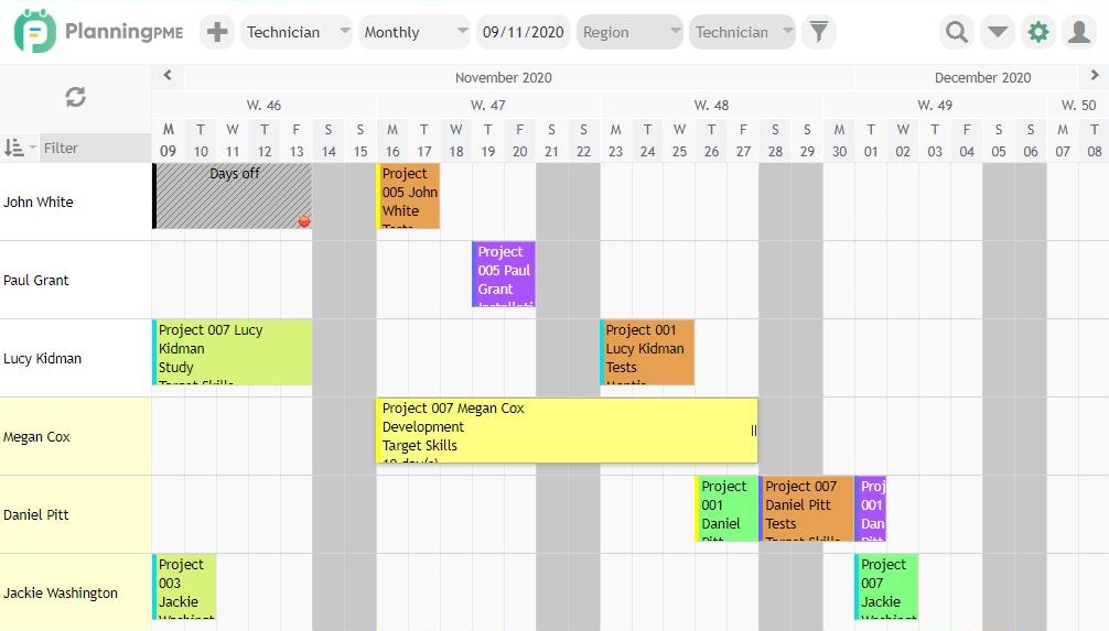  Project scheduling software
