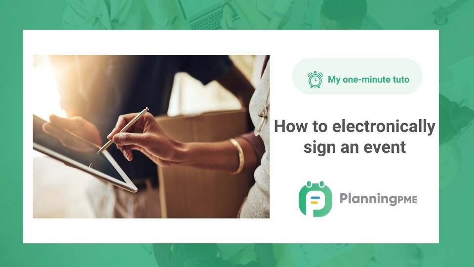 How to sign an event electronically