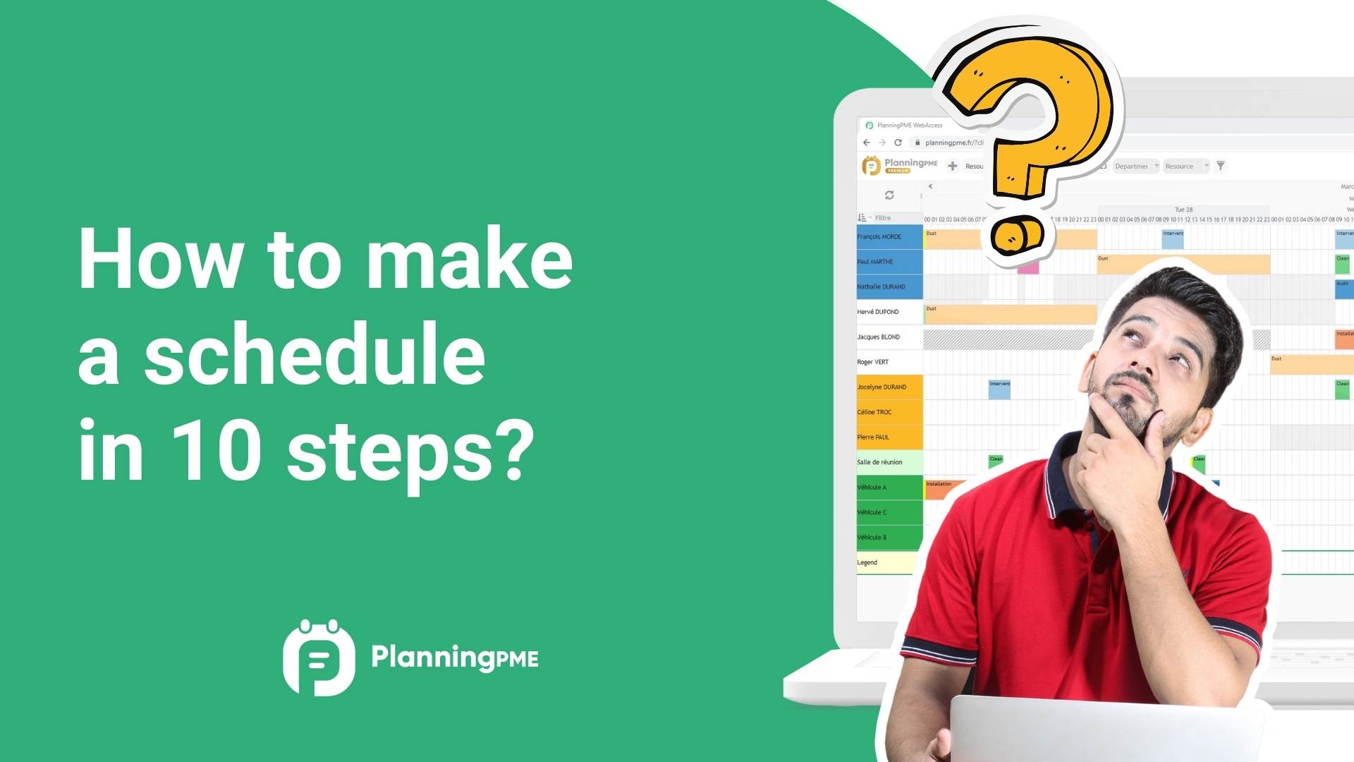 How to create a schedule in 10 steps