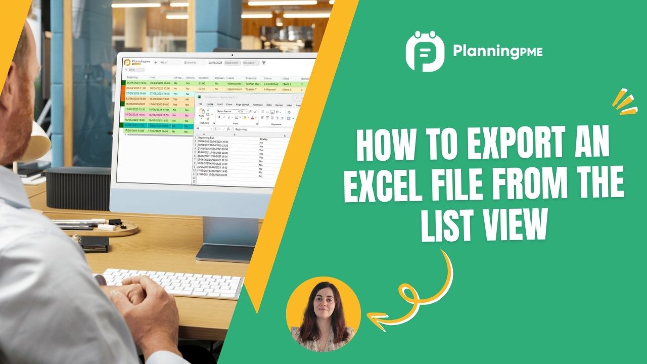 How to export an Excel file from the List view